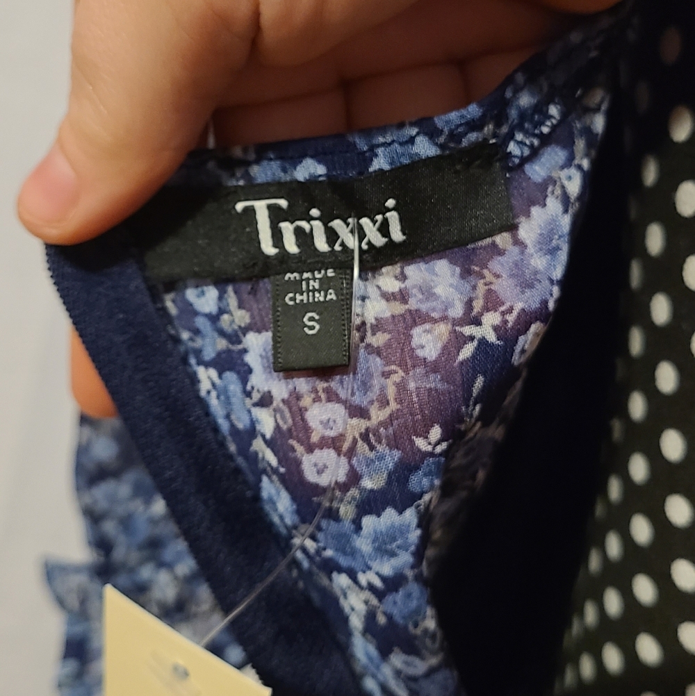 Francesca's Trixxi Blue Floral Dress - Picture 5 of 10